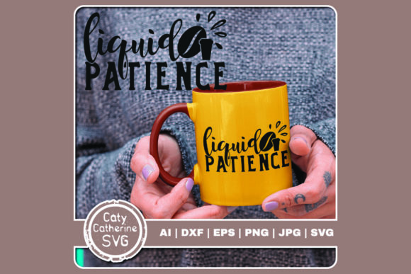 Liquid Patience Coffee Quote Embroidery Review